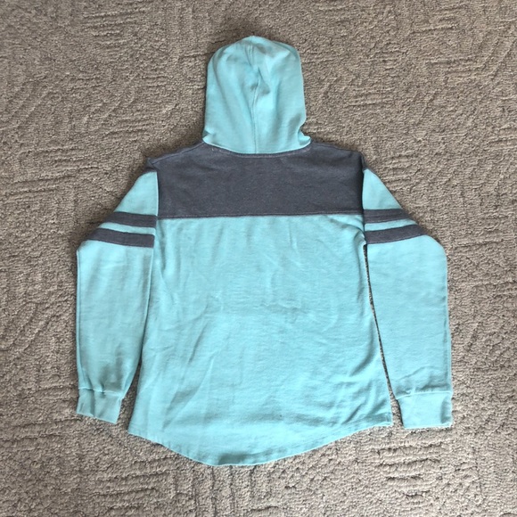 Blue grey hoodie with front pockets SO girls 12 - Picture 2 of 9